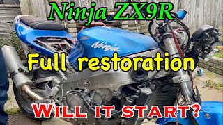 Kawasaki ninja zx9r full restoration [upl. by Aphra403]