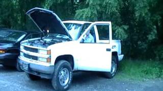 Cash For Clunkers 1995 CHEVROLET TRUCK being Clunker Bombed [upl. by Tristas]