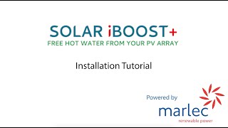 Solar iBoost Installation Guide [upl. by Arrim]