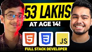 14 Year old Kid earns 50LPA as a Full stack Web developer 😱  How he started Programming [upl. by Atirac]