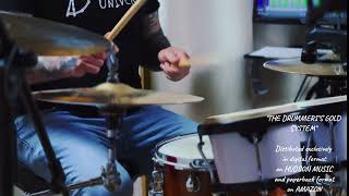 Ghost notes ostinatos groove over a loop from the book quotThe Drummers Gold Systemquot [upl. by Ahsercul981]