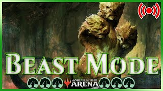 Building amp Playing QUESTING BEAST  060723  MTG Arena Historic Brawl GREEN [upl. by Aiket]