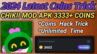 Chikii 9999 coins Hack  Chikii Mod Apk 2024 latest Hack Coins Trick  Chikii unlimited Coins [upl. by Kepner464]