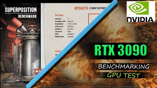 ZOTAC RTX 3090 GPU TEST  Superposition amp FurMark [upl. by Adnertal]