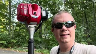 Demoing the Maruyama B300L String Trimmer [upl. by Irtimed]