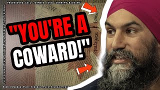 Jagmeet Singh Claps Back At Protestors quotSay That To My Facequot [upl. by Ejrog831]