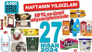 A101 27 NİSAN 2024  A101KAMPANYA amp İNDİRİM KATALOĞU  A101 TEMİZLİK GIDA  A101 HAFTANIN YILDIZLARI [upl. by Fanchet]