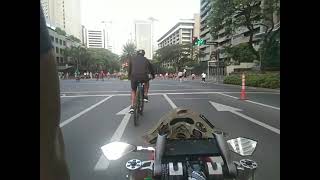 ba ba bike ja jo gging  Ayala makati  Sunday Car Free [upl. by Poll]