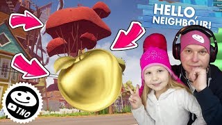 TAJEMSTVÍ ZLATÉHO JABLKA  ACHIEVEMENTY  Tatínek a Barunka  Hello Neighbor [upl. by Alliber948]