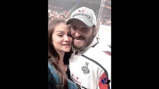 Alexander Ovechkin and wife Anastasia Shubskaya moments from 2018 [upl. by Maje343]