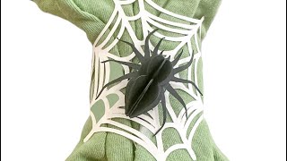 3D Spider Paper Napkin Ring [upl. by Moorefield556]