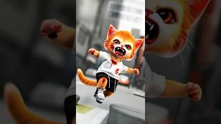 Zombie Kitten 🧟🙀 cat catlover kitten shorts aiartcomm dog edit pets animals love cartoon [upl. by Shabbir]