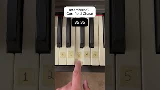 Cornfield Chase Piano Tutorial shorts pianotutorial [upl. by Wimsatt]