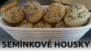 Domácí semínkové housky  recept [upl. by Aihsit]