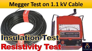 Megger Test on 11kV Cable  Insulation Resistance Test  Resistivity Test [upl. by Melamie]