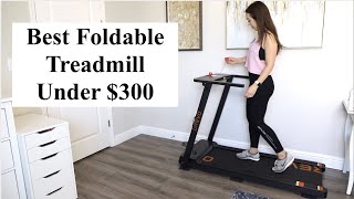 Best Foldable Treadmill Under 300  UREVO Treadmill Review  Peloton App Running Experience [upl. by Krasnoff844]