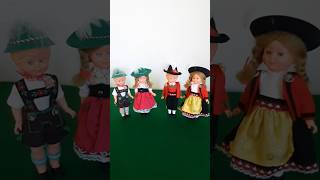 Australian Schneider Trachten Porcelain Dolls antique vintage antiquetoys doll dolls toys [upl. by Kyred]