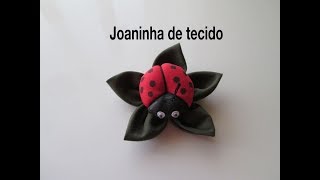 Joaninha de fuxico fácil [upl. by Aseral]