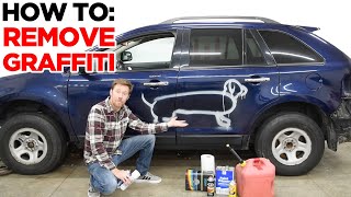 How to Best Products to Remove Graffiti Spray Paint from Vehicle [upl. by Maice]