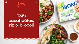 Tofu cacahuètes riz amp brocoli [upl. by Witha457]