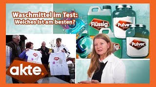 WaschmittelTest Pods Pulver oder flüssig Welches Produkt hält was es verspricht  Akte  SAT1 [upl. by Erreip729]