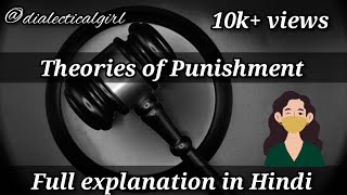 THEORIES OF PUNISHMENT  EXPLANATION IN HINDI  CRIMINOLOGY  DIALECTICAL GIRL [upl. by Anej]