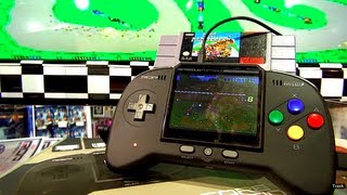 Handheld NESSNES console  Retro Duo Portable  Blunty Does CES [upl. by Agbogla]