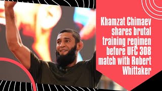 quotKhamzat Chimaevs INTENSE Training Secrets EXPOSED 🥊🔥 Preparing for UFC 308 vs Robert Whittaker [upl. by Cirle]