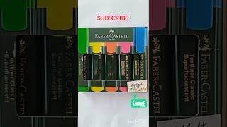 Faber Castell HighlightershortsstationeryfabercastellstudentStationery2024 [upl. by Aniloj]