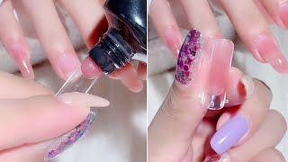 DIY Fiberglass Silk Nail Extension 2021 [upl. by Joelie]