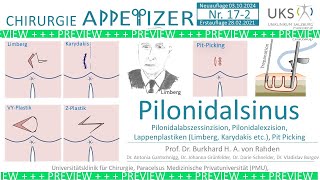 Pilonidalsinus CHIRURGIE APPetizer Nr 17 2 TRAILERVERSION [upl. by Gerc583]