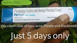 Persol forte CREAM REVIEW Benzoyl peroxide cream [upl. by Heyes]