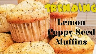 Lemon Poppy Seed Muffins  Less Sugar Recipe  Jho kitchen [upl. by Yajnas]