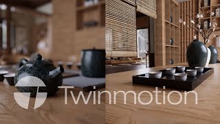 TWINMOTION 20231RENDER SERIES EPS 05 TEA HOUSE PATH TRACING [upl. by Doersten]