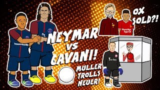 ⚽NEYMAR vs CAVANI PENALTY⚽Klopp unhappy with OX⚽Muller trolls NEUER⚽ [upl. by Trofmoc973]