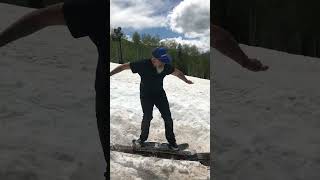 Playing through On my snow skate at Golden Peak [upl. by Brecher]