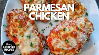 Easy Air Fryer Chicken Parmesan  Air Fryer Recipes Chicken Breast [upl. by Eupheemia]