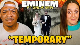 THIS CAUGHT US 😢  Eminem ft Skylar Grey  TEMPORARY Official Music Video Reaction [upl. by Lekym]