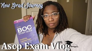 VLOG  days in my life as a new grad medical laboratory scientist ASCP Exam Day [upl. by Mcgrath]