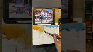 Watercolour detailed demo first part  Sarabjeet art studio [upl. by Danica844]