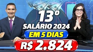 INSS 1ª PARCELA do 13º SALÁRIO para os APOSENTADOS  CALENDÁRIO INSS 2024  VEJA DATAS e VALORES [upl. by Nywrad159]