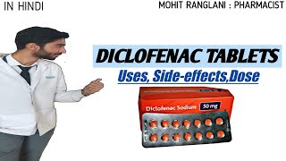 Diclofenac Sodium Tablets ip 50mg Uses in Hindi  Review Diclofenac Sodium Tablets 50 mg uses Dose [upl. by Okomot]