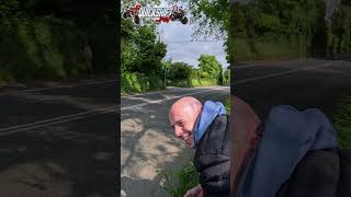 TT flyby shocks a Fan isleofmantt motorcycle roadracing reaction flyby automobile racing [upl. by Prud]