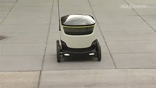 Postmates test delivery robots [upl. by Llerot484]