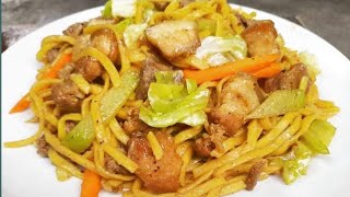 PANCIT MIKI GUISADO  How to cook pancit miki guisado  ala Los Kusineros  video 33 [upl. by Mendie]