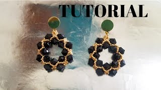 DIY TUTORIAL ARETE orecchini PEQUEÑO  EARRING orecchini ARETES DIY TUTORIAL [upl. by Anival]