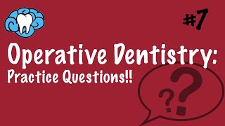 Operative Dentistry  PRACTICE QUESTIONS  INBDE ADAT [upl. by Bobker]