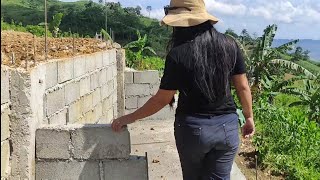 Foreigner Building in the Province  Truck Driving Down Reverse  Riprap Update  Roof Beam Prep [upl. by Nahttam]