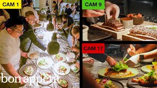 We Put 19 Cameras in a MichelinStarred Restaurant  Bon Appétit [upl. by Inesita]