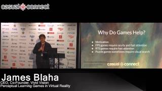 Perceptual Learning Games in Virtual Reality  James Blaha [upl. by Euqinomad]